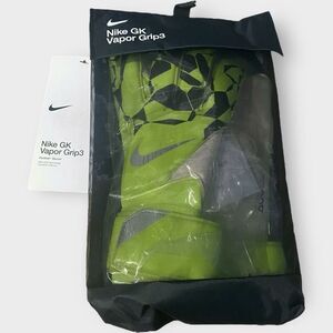 Nike Vapor Grip3 Goalkeeper Gloves Volt Black Soccer Goalie HQ0304-702 size 10